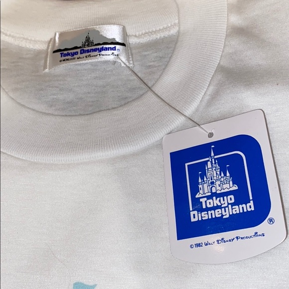 VTG Dead stock 1987 Tokyo Disneyland T-shirt. S - Picture 11 of 13